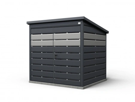 Šiukšlių konteinerių stoginė 12