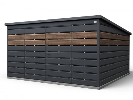 Šiukšlių konteinerių stoginė 9