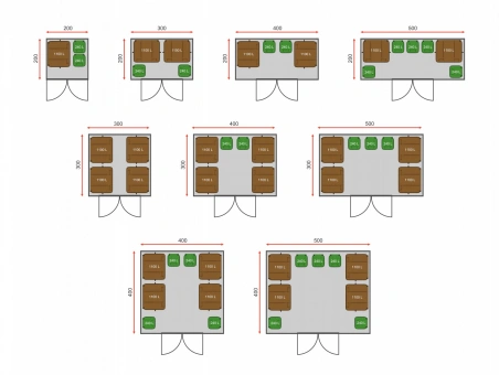 Šiukšlių konteinerių stoginė 2