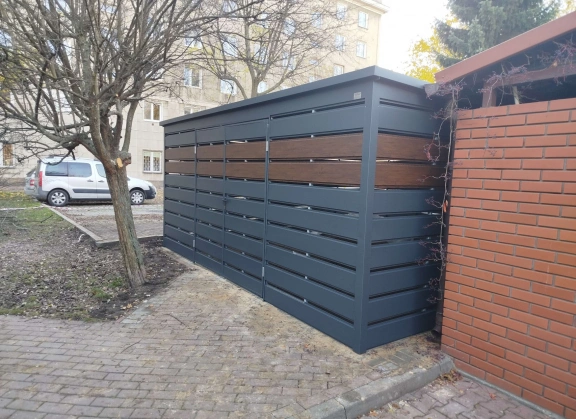Šiukšlių konteinerių stoginės 443