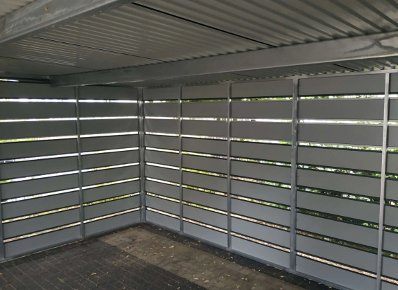 Šiukšlių konteinerių stoginės 41