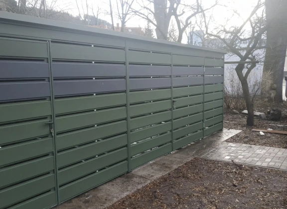 Šiukšlių konteinerių stoginės 255